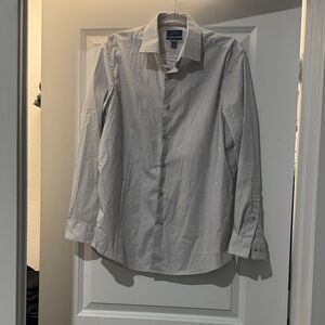Apt. 9 Gray Checkered Dress Shirt